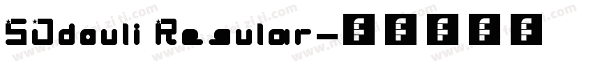 SJdouli Regular字体转换